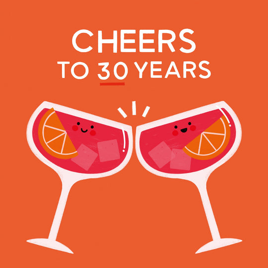 Cheers To 30 Years Card