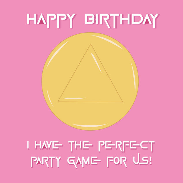 Perfect Party Squid Game Birthday Card 3D Cube Card