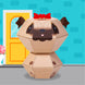 Pug 3D Pop-up Confetti Wild Card