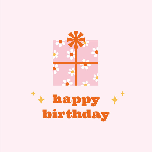 Happy Birthday Little Pink Gift Card