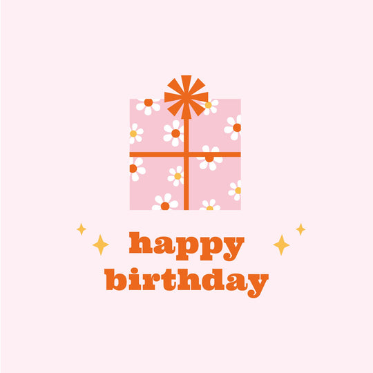 Happy Birthday Little Pink Gift Card