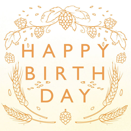 Happy Birthday Hops Card