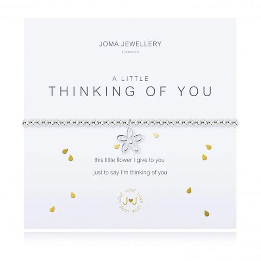 Joma Jewellery Thinking of You Flower Silver Bracelet