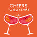 Cheers To 60 Years Card