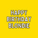 Happy Birthday Blondie Card