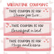 Valentine Coupons Card