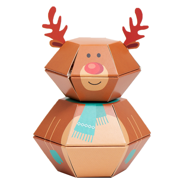 Reindeer Personalised 3D Pop-up Confetti Wild Card