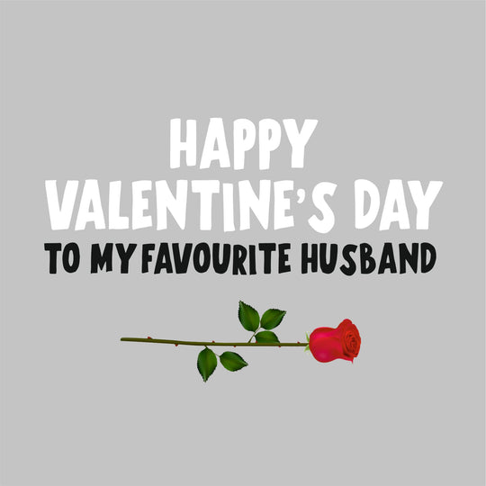 Happy Valentine's Day To My Husband Card