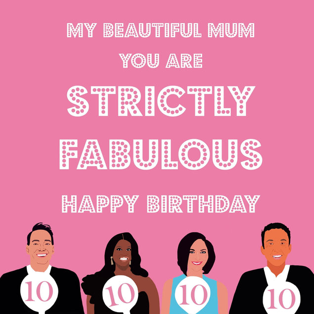 Beautiful Mum Strictly Fabulous Card Greeting Card - 1