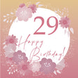 Happy Birthday Flowers 29 Card