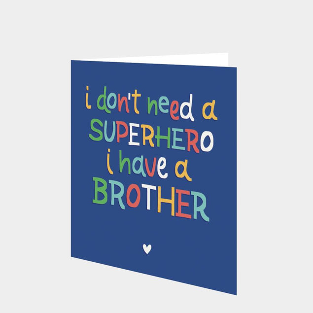 Superhero Brother Card