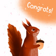 Squirrel With Acorn Congrats