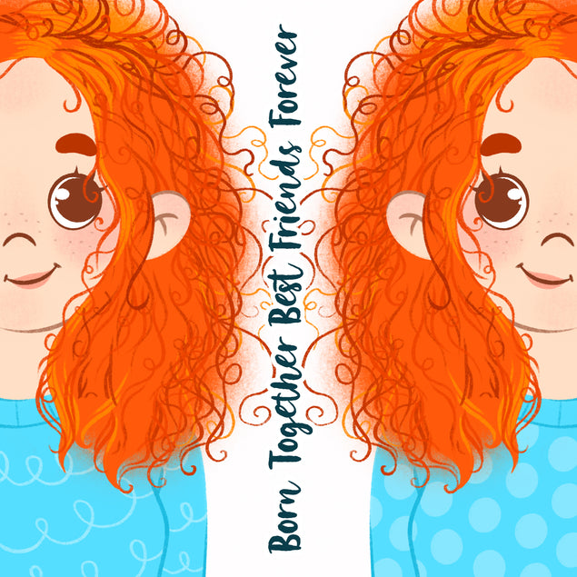 Girls Born Together Best Friends Forever Happy Birthday