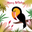 Exotic Bird Happy Birthday