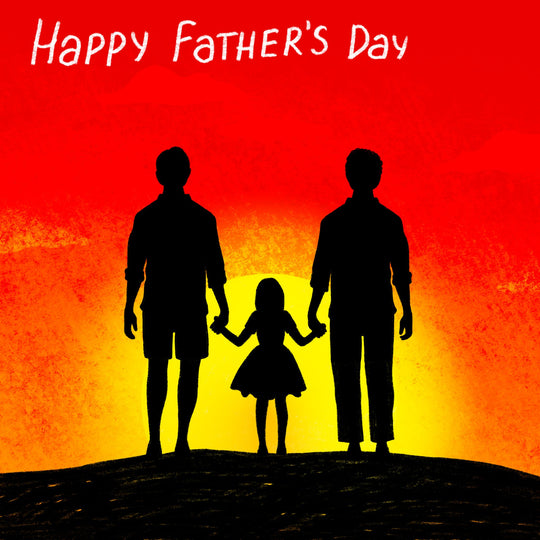 Two Dads Father's Day From Daughter Card