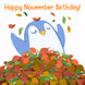 Little Penguin Happy November Birthday