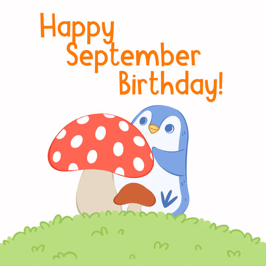 Little Penguin Happy September Birthday