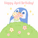 Little Penguin Happy April Birthday