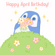 Little Penguin Happy April Birthday
