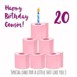 Special Cake Happy 20th Birthday Cousin