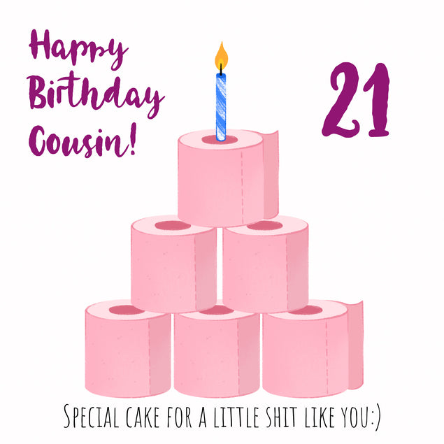 Special Cake Happy 21st Birthday Cousin