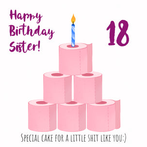 Special Cake Happy 18th Birthday Sister