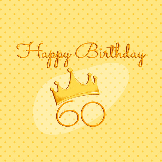 Happy 60th Birthday Crown Card