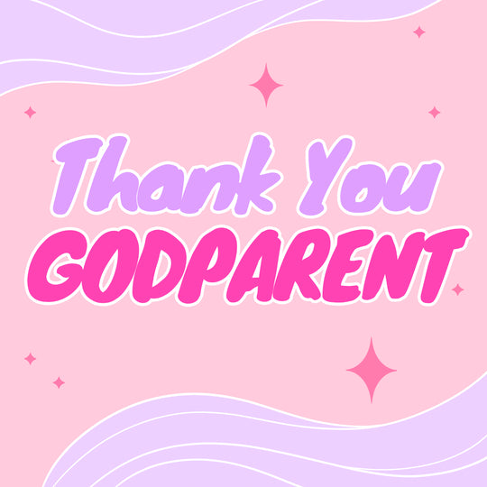Thank You Godparent Pink Theme