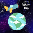 Happy Father's Day Plane In Space