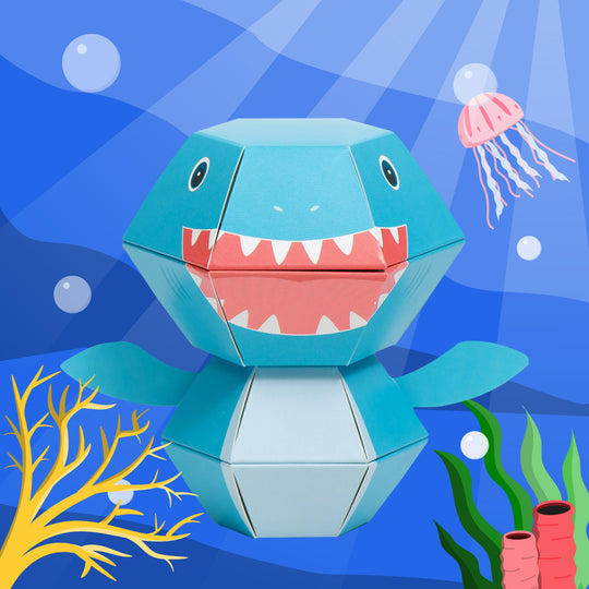 Sharkie Personalised 3D Pop-up Confetti Wild Card