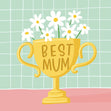 Best Mum Bomb 3D Cube Card