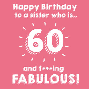 Happy 60th Birthday Sister - 1