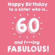 Happy 60th Birthday Sister - 1