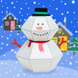 Snowman 3D Pop-up Wild Card Character Boomf Confetti Greeting Card