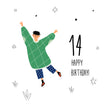 Cheerful Teenager Happy 14th Birthday