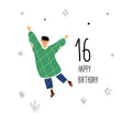 Cheerful Teenager Happy 16th Birthday