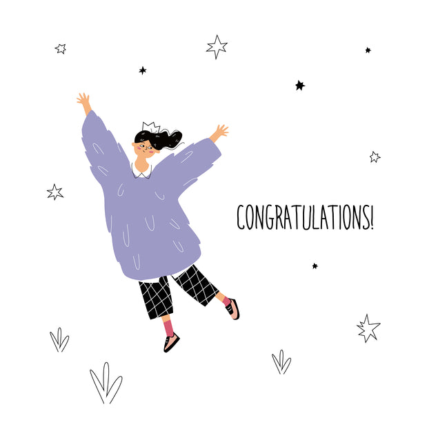 Girl In Purple Sweater Happy Birthday