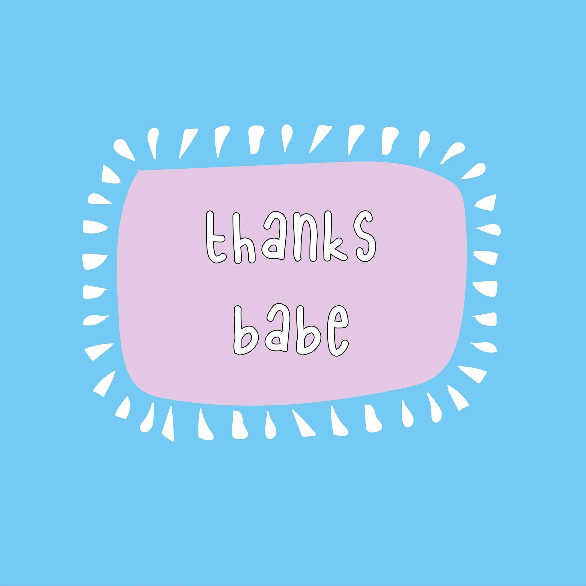 Thanks Babe Card – Boomf