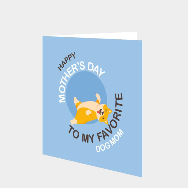 To My Favorite Dog Mom Shiba Inu Card