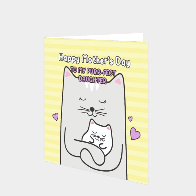 To My Purr-fect Daughter Card