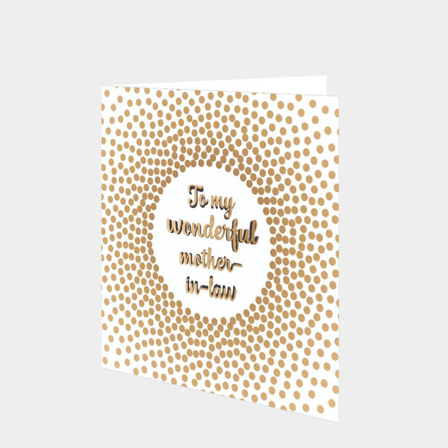 To My Wonderful Mother-In-Law Card