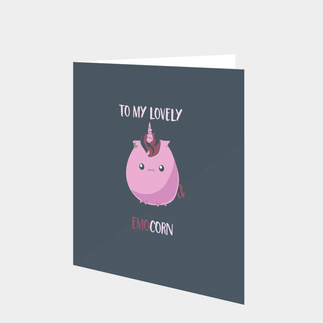 To My Lovely Emocorn Card