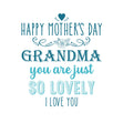 Happy Mothers Day Grandma Card