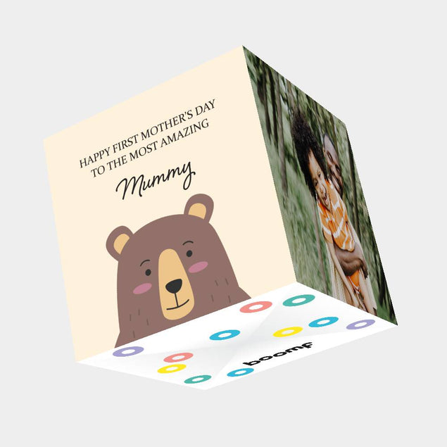 To The Most Amazing Mummy Bomb  3D Cube Card