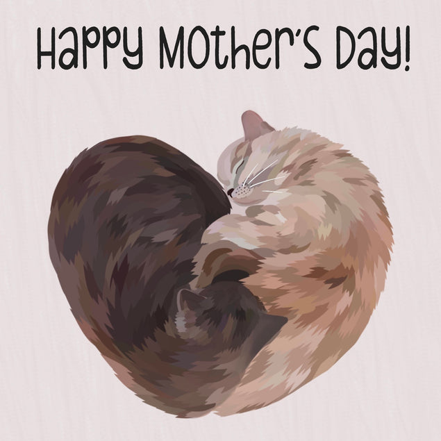 Happy Cat Mother?s Day Bomb 3D Cube Card
