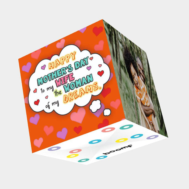 The Woman Of My Dreams Bomb 3D Cube Card