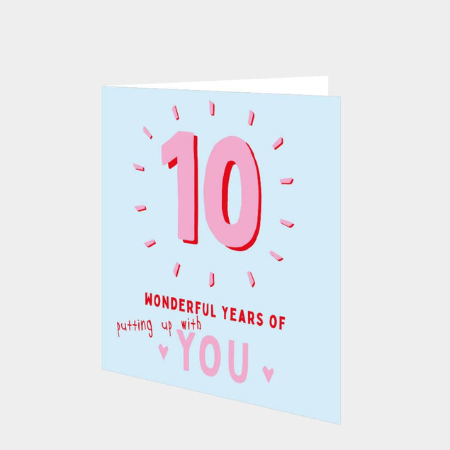 Ten Wonderful Years Of You Card
