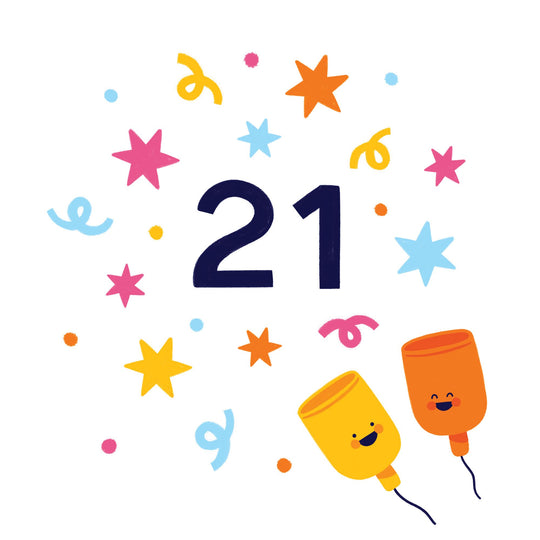 Age 21 Card