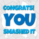 You Smashed It Blue Card
