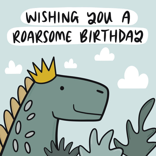 Dinosaur Roarsome Birthday Card
